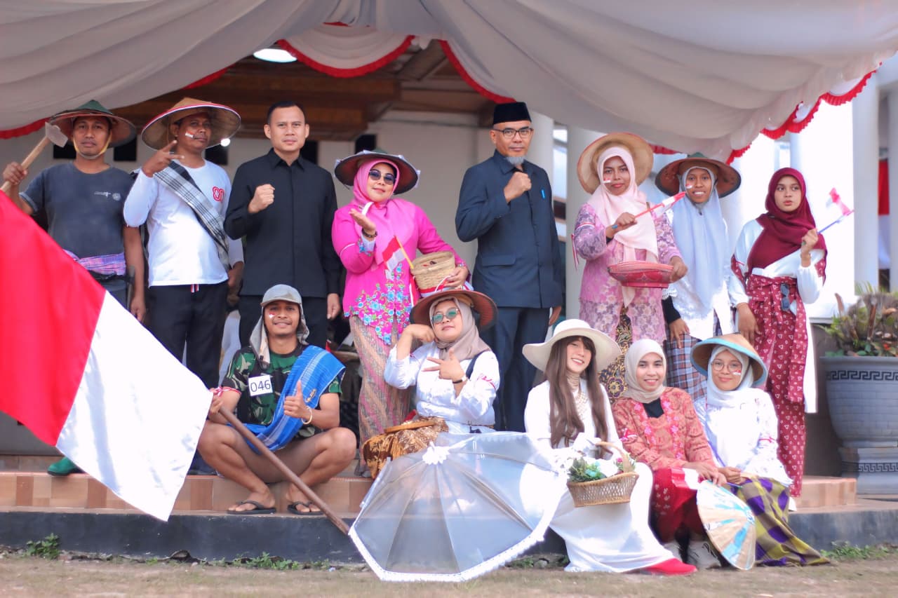 Peserta Karnaval Juang Sekretariat Daerah Tampil Antusias, Semarak HUT ke-80 RI